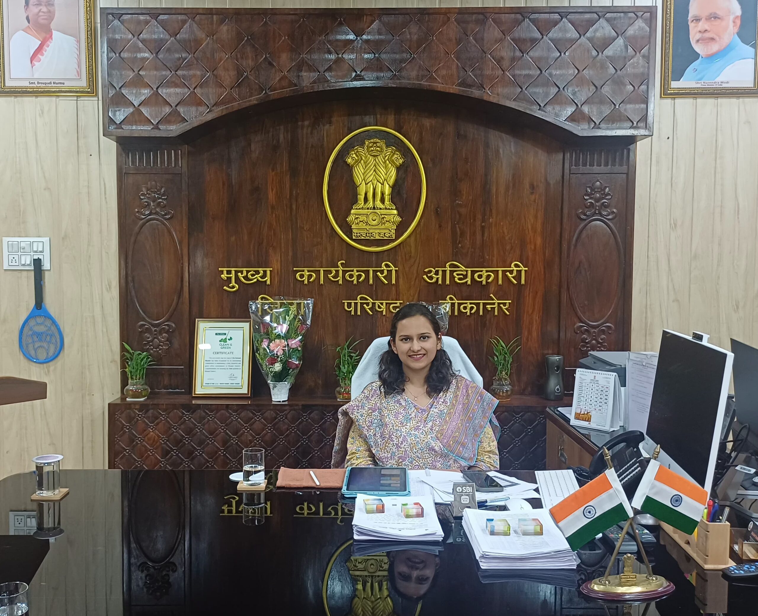 शैलजा पाण्डे ने संभाला जिला परिषद के मुख्य कार्यकारी अधिकारी का पदभारShailja Pandey took over as Chief Executive Officer of Zilla Parishad