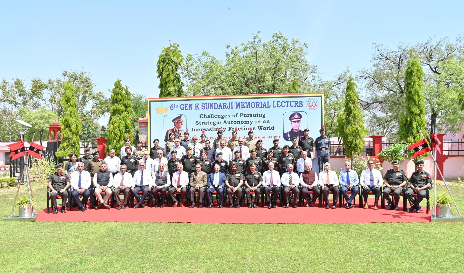 जयपुर सैन्य स्टेशन पर जनरल के. सुंदरजी मेमोरियल लेक्चर का छठा संस्करण का सफल आयोजन