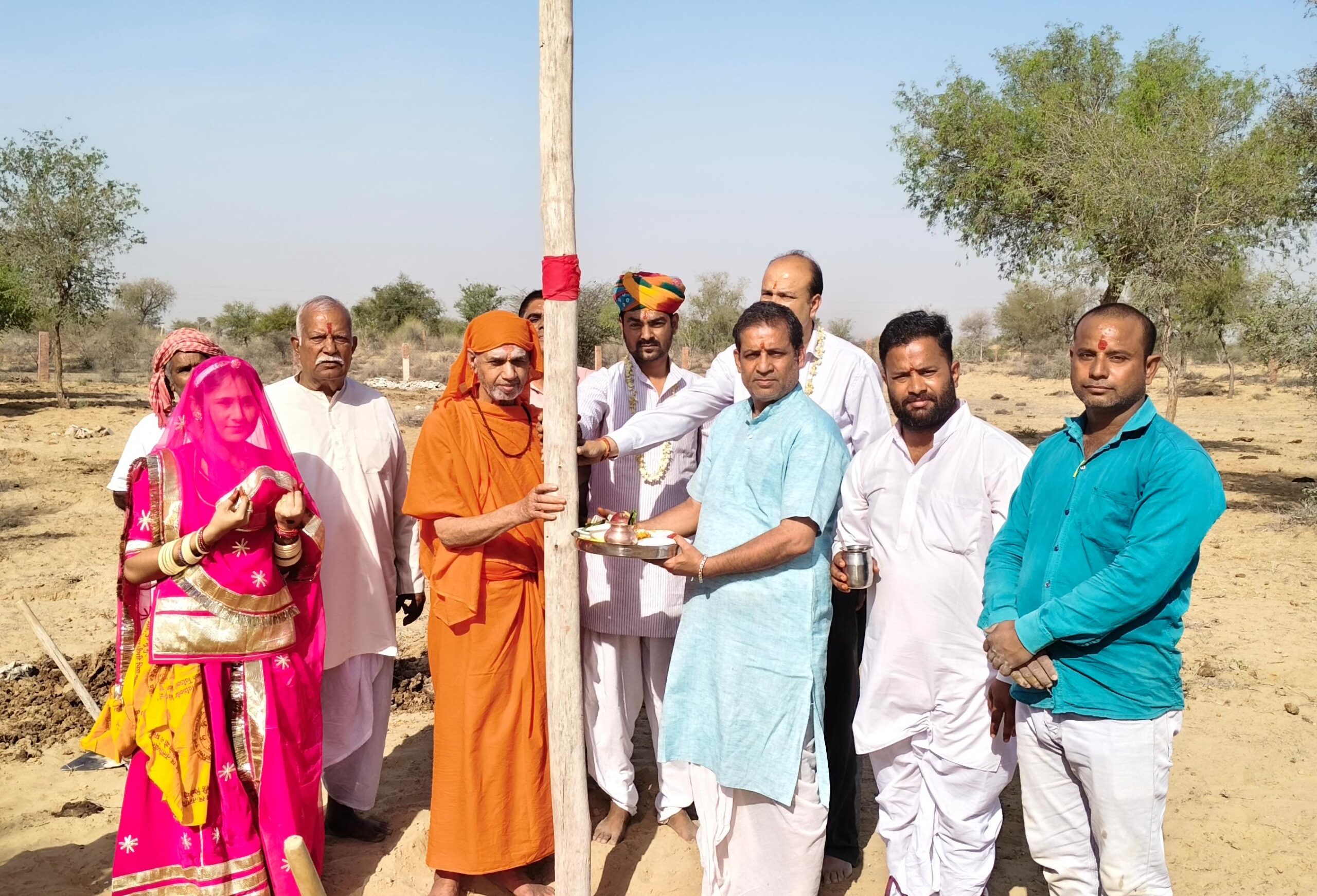 शिव पंचायत मूर्ति प्राण प्रतिष्ठा महोत्सव की थंब पूजन