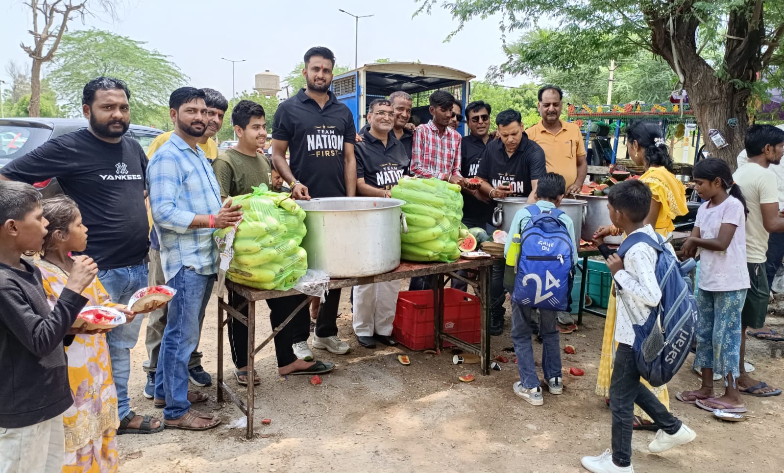 नेशन फर्स्ट फाउंडेशन द्वारा निर्जला एकादशी के पावन पर्व पर सेवा कार्यक्रम