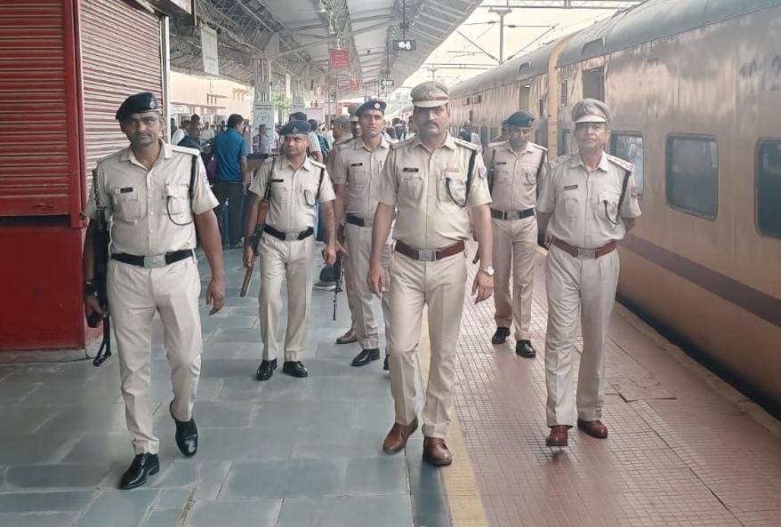 स्वतंत्रता दिवस को लेकर बीकानेर मंडल में रेलवे सुरक्षा बल हाई अलर्ट मोड पर